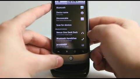 Google Nexus One Desktop Dock Demo