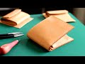 【Make a leather wallet】3 patterns of coin purse patterns