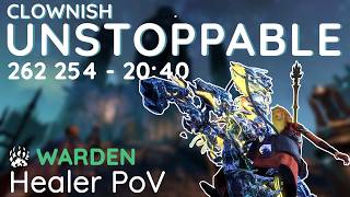 UNSTOPPABLE - LC HM 🥎 20:40 - 262 254 | Warden Healer PoV 🌿| Clown Consortium 🤡 | U50