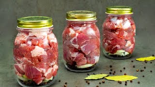 Old German recipe for meat in a jar, from grandfather's book! Simple and delicious