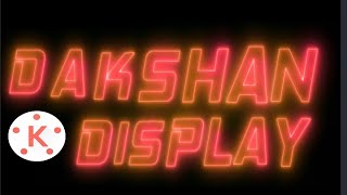 #Neon #DD How to Make Neon Text Animation Intro in Kinemaster Tutorial