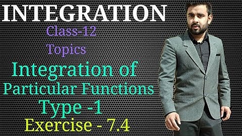 Class 12 Integration of Particular Functions|Ex-7.4|Cbse|Ch-7|NCERT Maths|My institute|Sachin sir