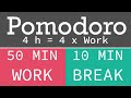 Pomodoro technique   teknii 4 h  4 x work 50  10