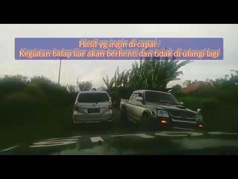Memburbarkan balap liar di jalan antara Desa Aji Mbelang-Desa Seberaya Kec. Tigapanah Kab. Karo