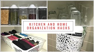 kitchen and home organization hacks | clever kitchen organizing ideas | organization tips