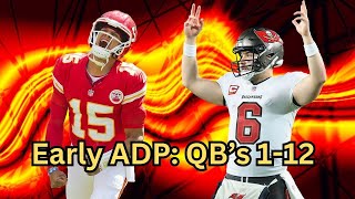Wayyy to early ADP: QB's 1-12!!!