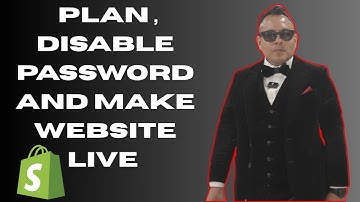 How to select shopify plan , disable password and make the website live 2025