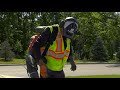 How to Use & Operate a Professional Backpack Gas Powered Leaf Blower | Husqvarna