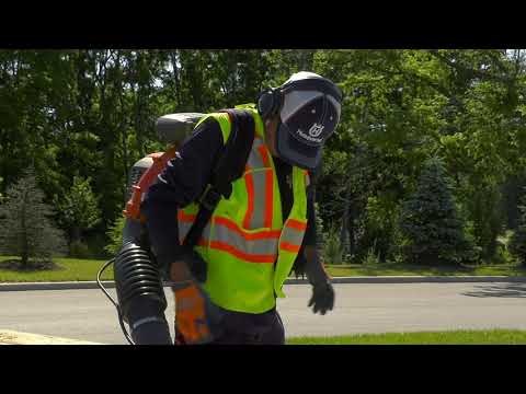 How to Use & Operate a Professional Backpack Gas Powered Leaf Blower | Husqvarna