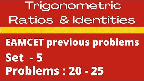 Trigonometry | EPP | Set-7 | Problems: 61 to 65 @EAG