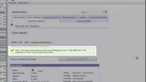 Enrollment Tutorial: How to Search for Class by Name