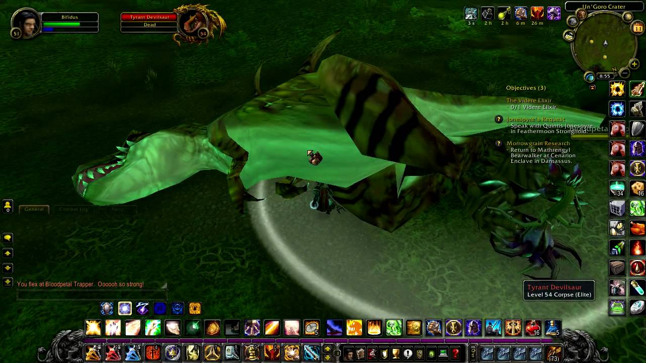 My first Devilsaur kill in World of Warcraft - YouTube