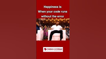😄 True happiness unlocked! #credosystemz #shorts #trending #training  #fullstackdeveloper