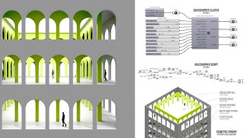 Rhino 8 Grasshopper Parametric Full Tutorial Arched Opening Building Structure Architecture P.2