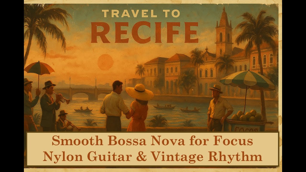 Brazil Travel Posters | Vintage Bossa Nova Instrumentals w/ 1950s Smooth Jazz Guitar – Relaxing Ep1