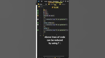 JavaScript : Ternary Operator Vs If else. code optimize #ytshorts #javavariables #programming
