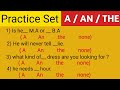 Article practice exercise | Practice set of Articles A An The | Learn English grammar by Vishal Sir