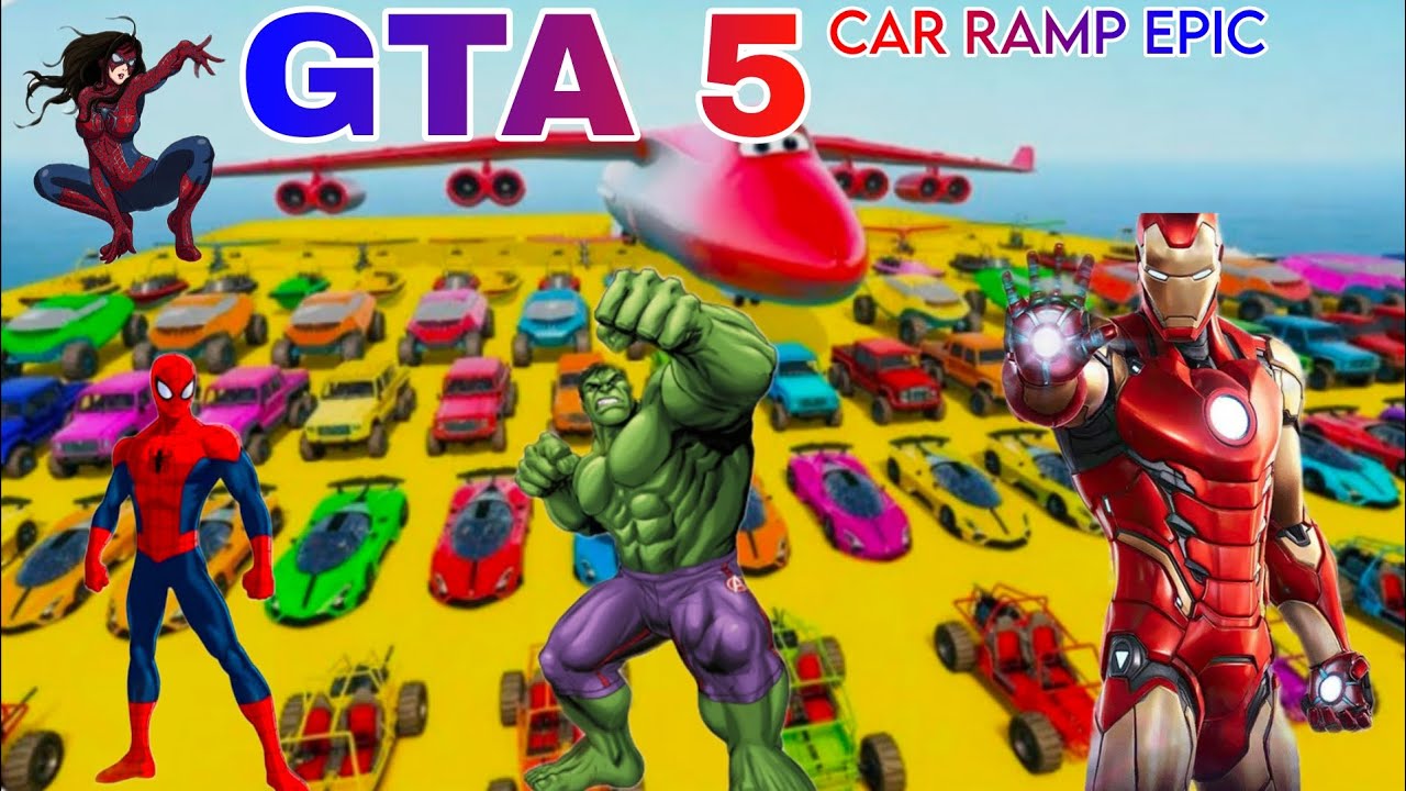 GTA 5 Ramp Car Madness! 🚗🔥 | Insane Mega Jump Stunts!"*