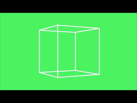 Square Transforms Into 3D Cube And Rotates - Geometric Shape Animation
