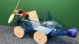 Home Made Amphibious CAR. Toy cardboard car. How to Make car with DC motor at home. Prop-Driven Car