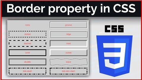 Border width, style, color in CSS3 tutorial in hindi - urdu Class - 3