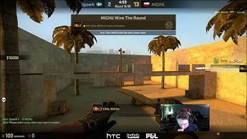 CS GO Spawn vs Michu HTC 1v1 Invitational BO3 by PGL