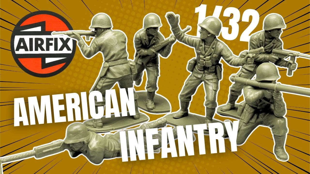 Airfix 1/32 WW2 American Infantry. Heroes In A Box From 1969.
