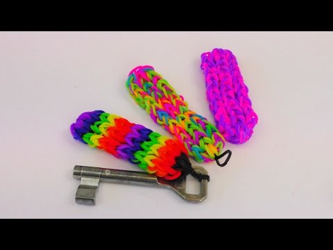 Schlüsselanhänger Rainbow Loom Keychains How To / Schlüsselanhänger gestalten deutsch
