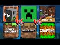 Craftsman VS MiniCraft 2020 VS Minecraft Trial VS Crafting and building VS Games Like MINECRAFT PE