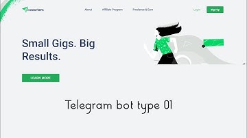 Picoworkers | Telegram Bot Type 01 |