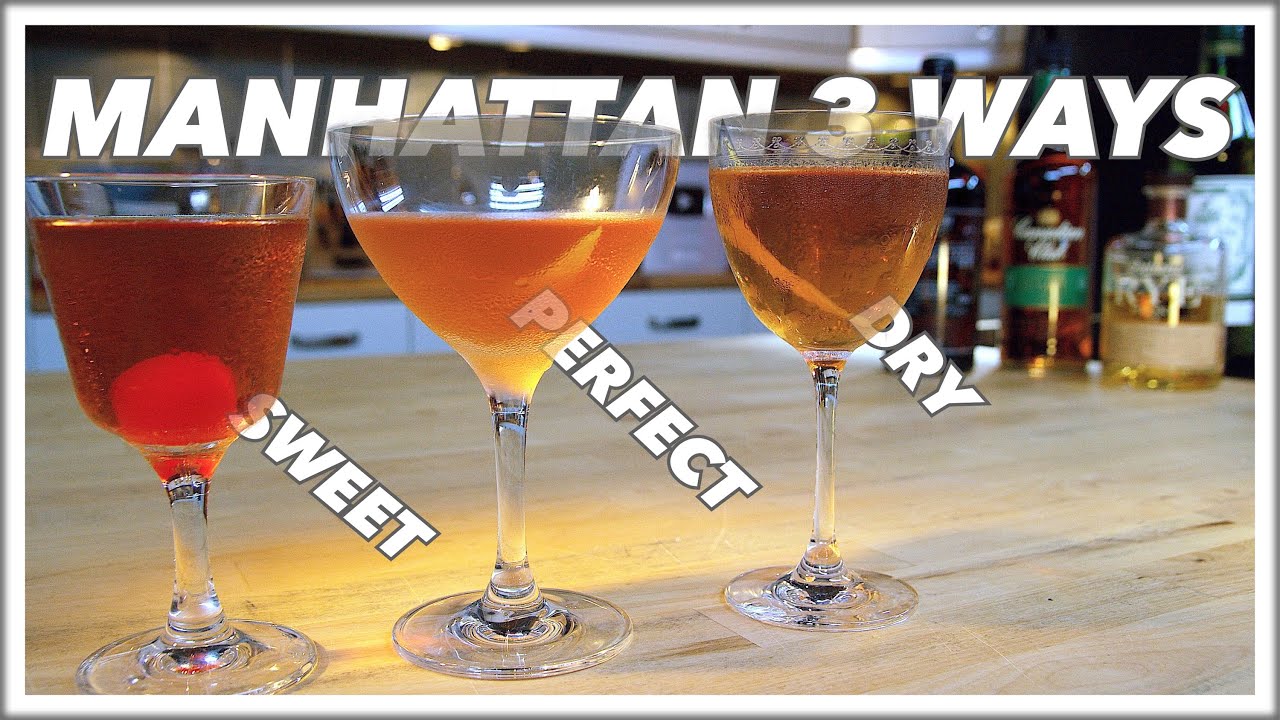 How To MAKE A MANHATTAN Cocktail 3 Ways | Glen And Friends Cooking