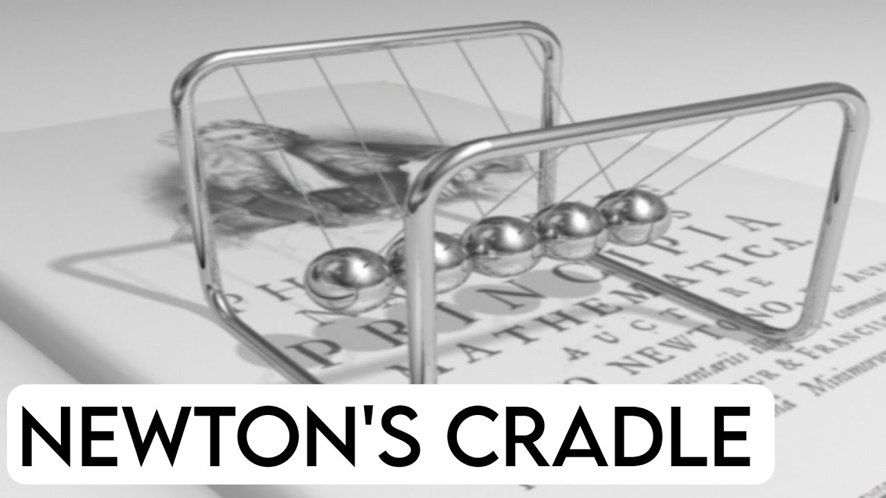 Newton's Cradle || Newton's Pendulum|| Newton's Balls. Conservation of Momentum and Newton's Cradle