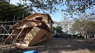 木造家屋引き倒し実験