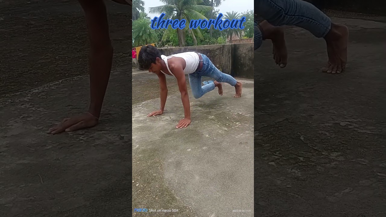 Three workout 🔥 and chest grow ant fitness 