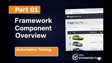 Automation Testing | Framework Overview | Buggy Cars | Part 01 Overview of Framework Components
