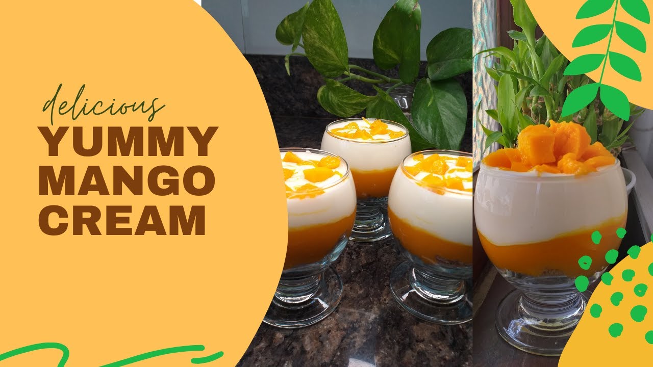 Yummy Mango Cream Haji Ali style delicious mango dessert recipe in 2