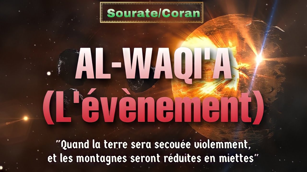 SourateCoran 56 AL WAQIA lvnement   Magnifique Rcitation relaxante qui apaise le cur