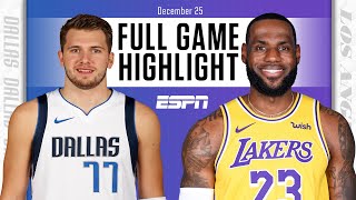 Dallas Mavericks vs. Los Angeles Lakers [FULL GAME HIGHLIGHT] | NBA on ESPN