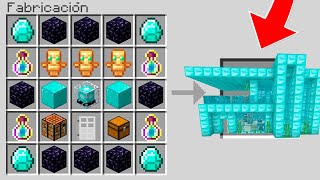 MINECRAFT pero PUEDES CRAFTEAR MANSIONES DE CUALQUIER OBJETO 😍💎 MINECRAFT es ALEATORIO