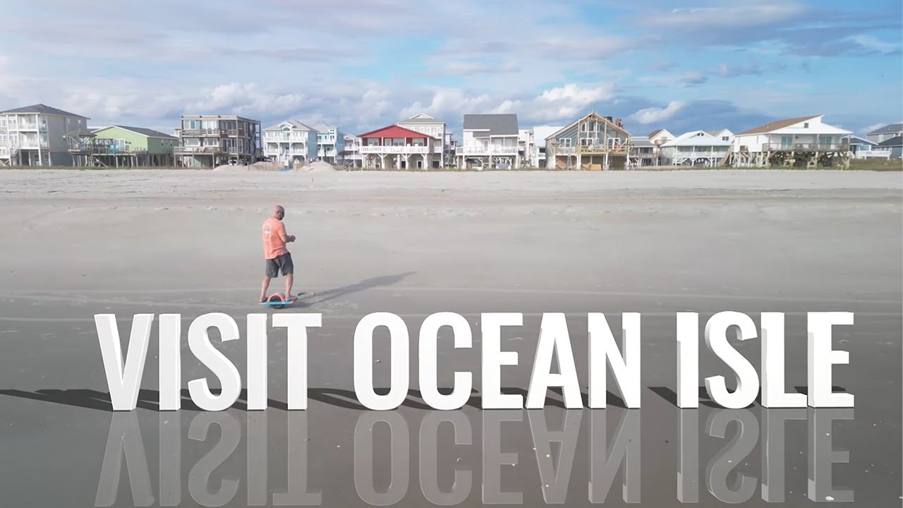 Onewheel fun at the Ocean Isle Beach east end.