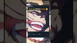 All For One Defeats All Might