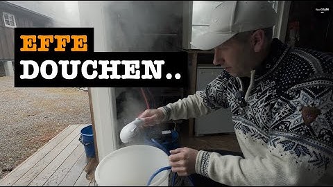 De meest geïmproviseerde douche ooit! | Off-grid leven in een Noorse berghut