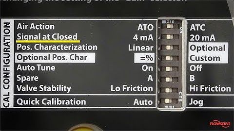 The Flowserve Logix 3200 Positioner: DIP Switch Setup