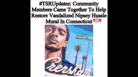 Nipsey Hussle Connecticut Mural Restored