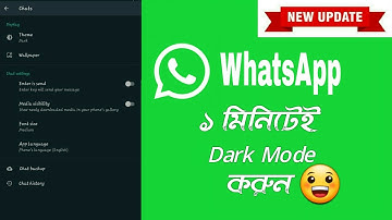 How To Enable Dark Mode In Whatsapp 《New Update 2020》