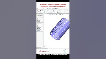 Solidworks Fold and Unfold Command | Sheetmetal Fold and Unfold Feature #sheetmetalfoldandunfold