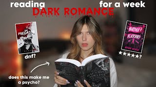 reading OLNY dark romace for a week 🔪🖤 spoiler free reading vlog