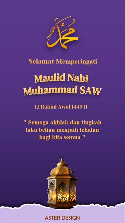 Ucapan Maulid Nabi Muhammad SAW 1445 H - 2023 #maulidnabimuhammadsaw #ucapanmaulidnabi