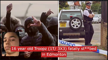 16 year old Troopz 1t 3x3 fatally st**bed in edmonton north London #ukdrill #truecrime