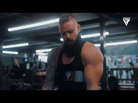 Фиксатор бицепса армбластер RDX T2 Arm Blaster Black подставка для локтей для жима для дома и спортзала, видео 1